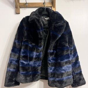 Tommy Hilfiger Black and Blue Teddy Jacket